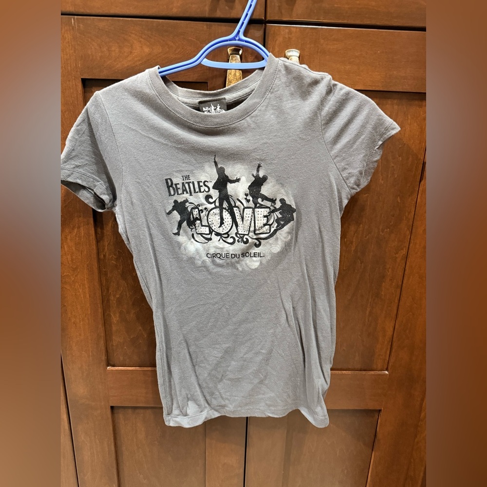 The Beatles Love Cirque du Soleil Gray Tee